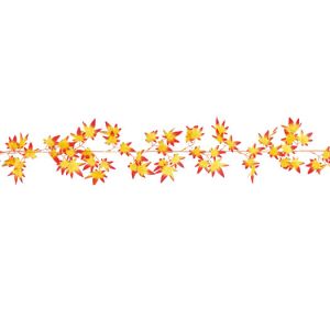 【秋装飾】シルク紅葉ガーランドの通販｜季節の装飾｜秋の装飾