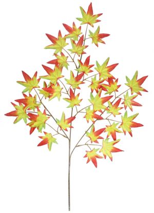 【秋装飾】スプレイ紅葉(33枚)オレンジイメージ
