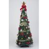 【クリスマス特集】180cmフォールディングレッドツリー　イメージ