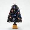【クリスマス特集】クラッシュチップレインボーLEDファイバーツリー60cmイメージ1