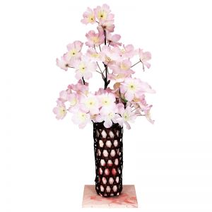 【春装飾】篭スタンドアレンジ桜イメージ
