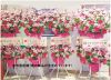 【フラワー装飾】2段祝い造花スタンド オールシーズン ローズピンクレッドホワイトイメージ2