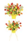 【フラワー装飾】祝い造花スタンド　春イメージ
