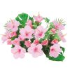 【フラワー装飾】島上造花装飾　ハイビスカスS ピンクイメージ
