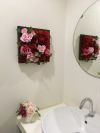 【フラワー装飾】壁面用ウッドフレームボード ローズアソートカラーLイメージ3