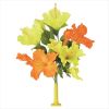 【フラワー装飾】島上フラワーホルダー装飾　ハイビスカス花束　イエローオレンジイメージ