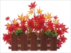 【秋装飾】紅葉垣根スタンドイメージ