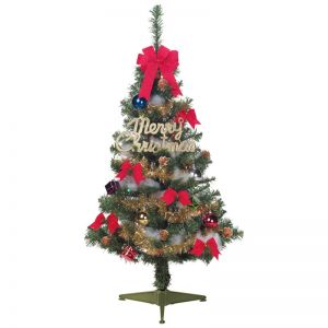 【冬装飾】ファミリーセットツリー 120cm 15球ライト付イメージ