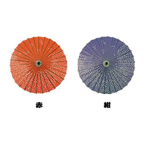 【春装飾】踊り傘 桜 (赤・紺)イメージ