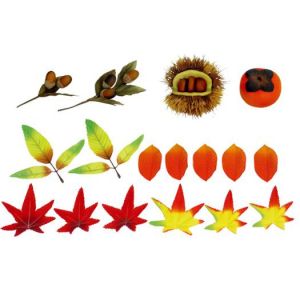 【秋装飾】秋の味覚セット（12セット）イメージ