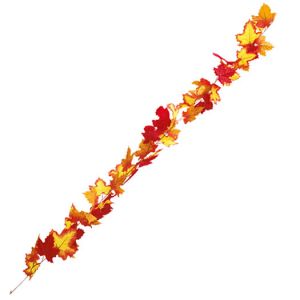 【秋装飾】ジャンボオータムリーフガーランド（24本セット）イメージ