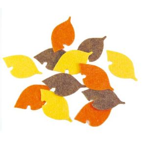 【秋装飾】枯葉フェルト（12枚セット）イメージ