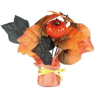 【秋装飾】ミニミニポットハロウィン（12個セット）イメージ