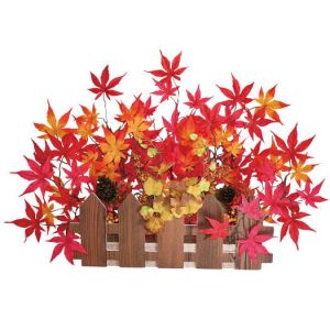 【秋装飾】紅葉ベリー垣根イメージ
