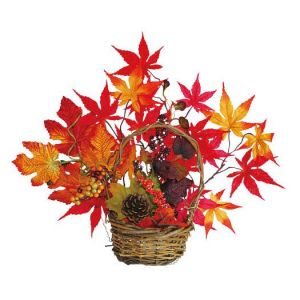 【秋装飾】紅葉ベリー盛カゴイメージ