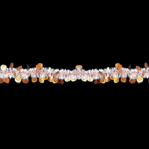 【秋装飾】ホワイトメタリック パンプキンモール（24本セット）イメージ