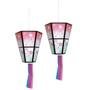 【春装飾】桜ペーパーボンボリ２コセットイメージ