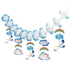 【夏装飾】ガーランドふんわり雲カモメイメージ