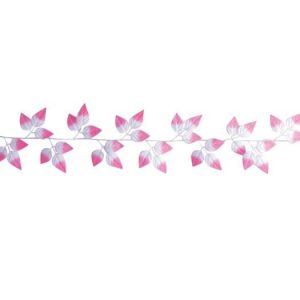 【冬装飾】ピンクリーフショートガーランド(24本セット)イメージ